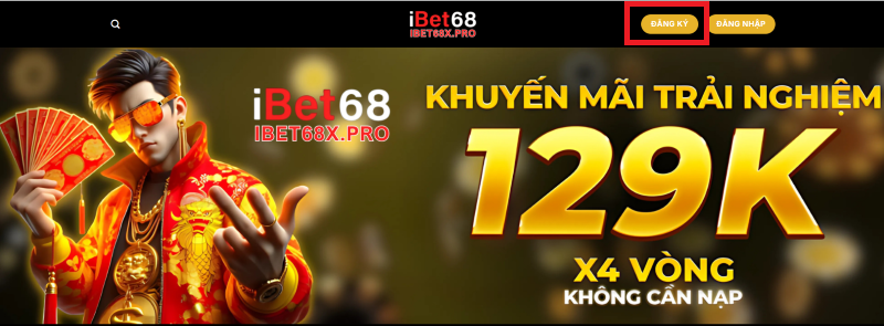 Đăng ký 1 Đăng ký tài khoản IBET68